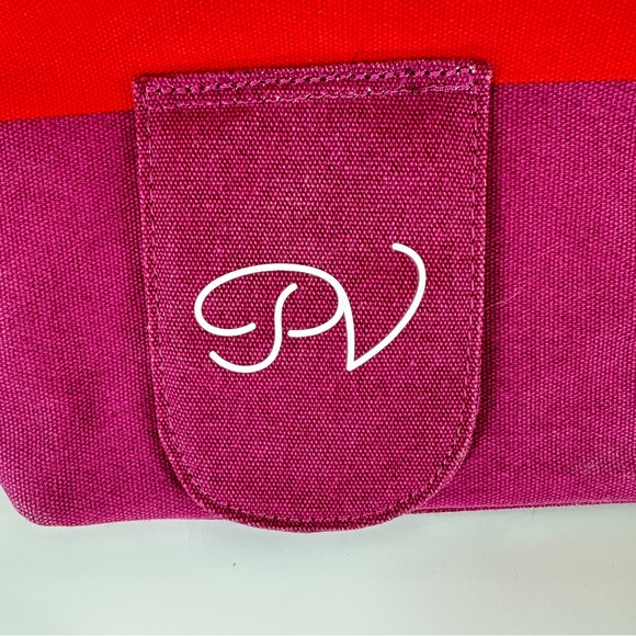 Wine Color-Blocked Pink and Red Insulated Tote with Rope Handles‎ - Picture 7 of 7